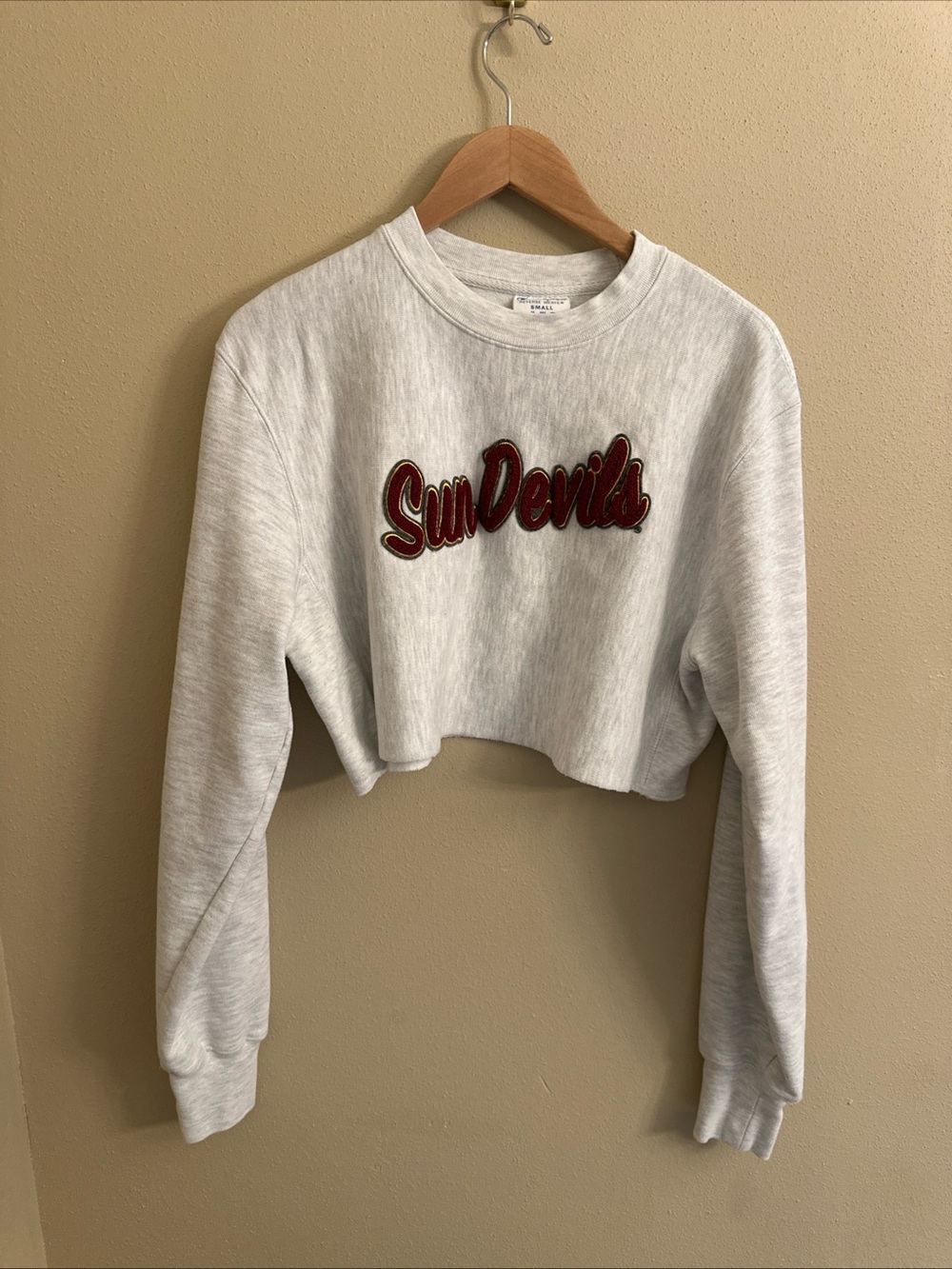 Champion Reverse Weave Arizona State University Sun Devils cropped sweatshirt S